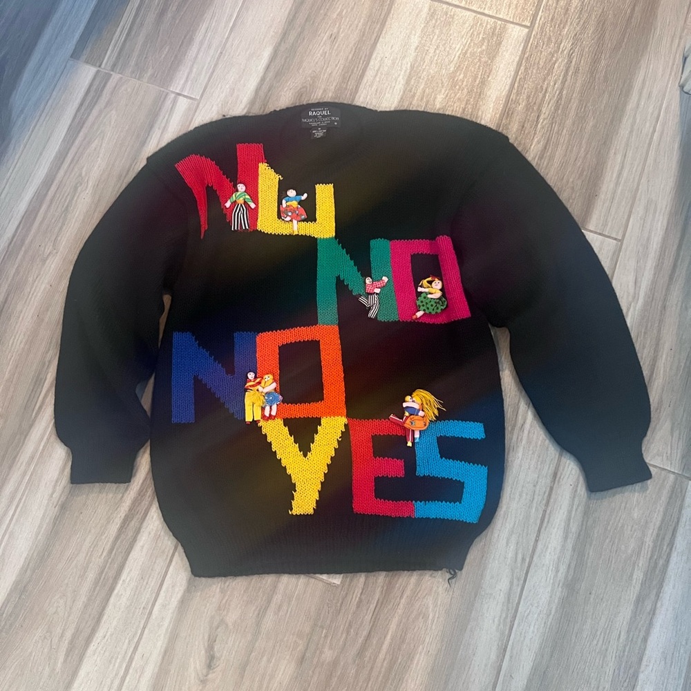 Colorful Graphic Crew Neck Sweater